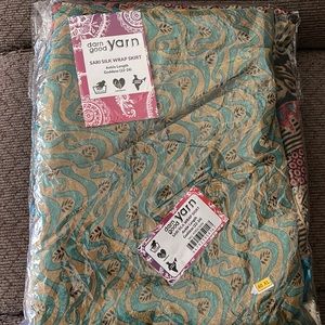 Darn Good Yarn - Ankle Length/ Sari Silk wrap skirt- New with tags - Size 22-26